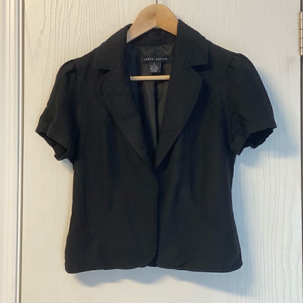 Larry Levine Linen Blend Blazer